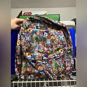 Tokidoki graphic backpack Pink interior